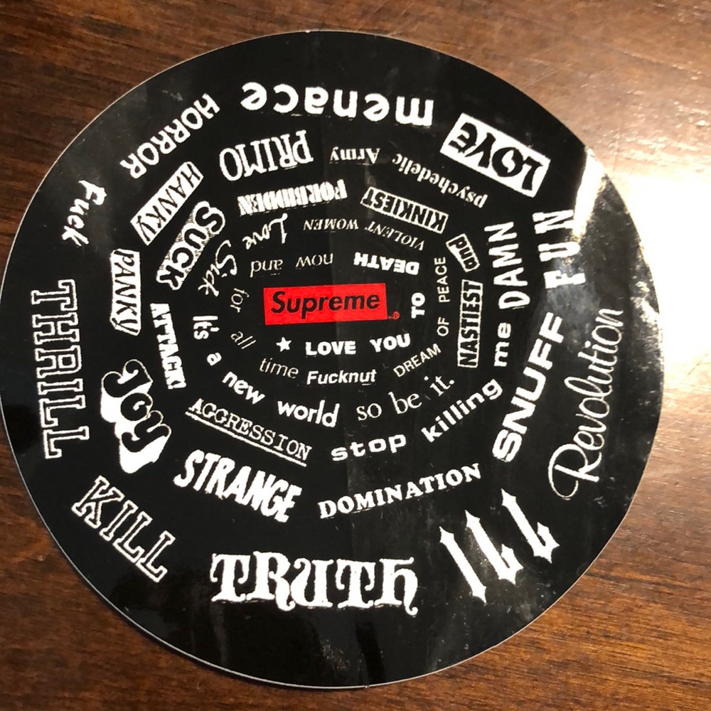 Supreme sticker